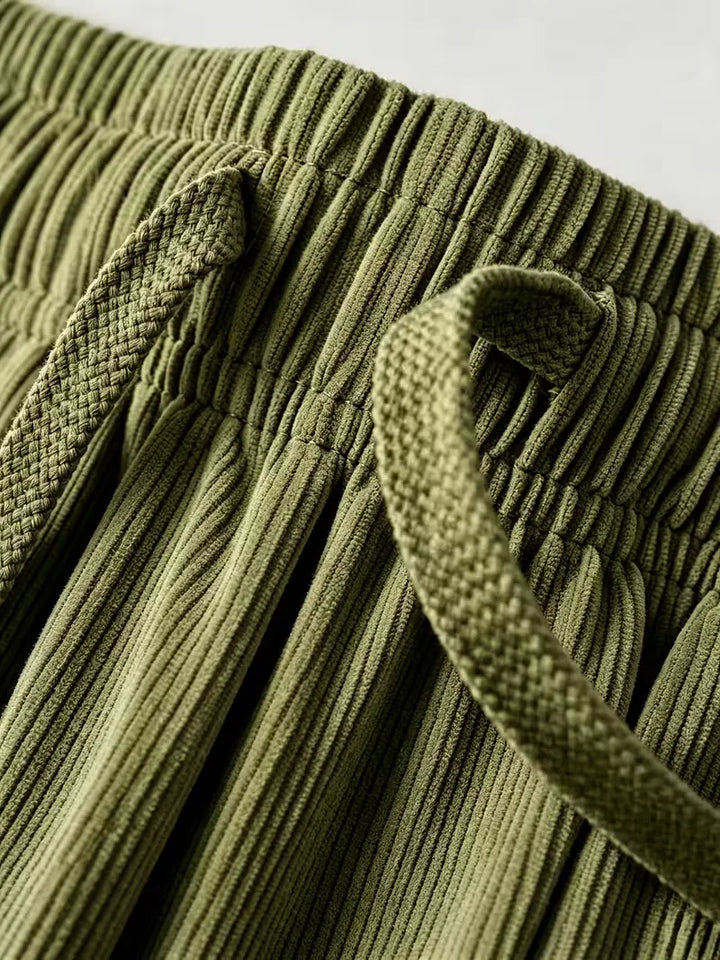 Lounge set met corduroy jacket