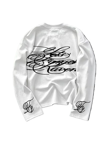 Longsleeve met cursieve print