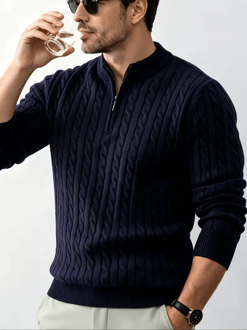 Kabeltrui met half-zip