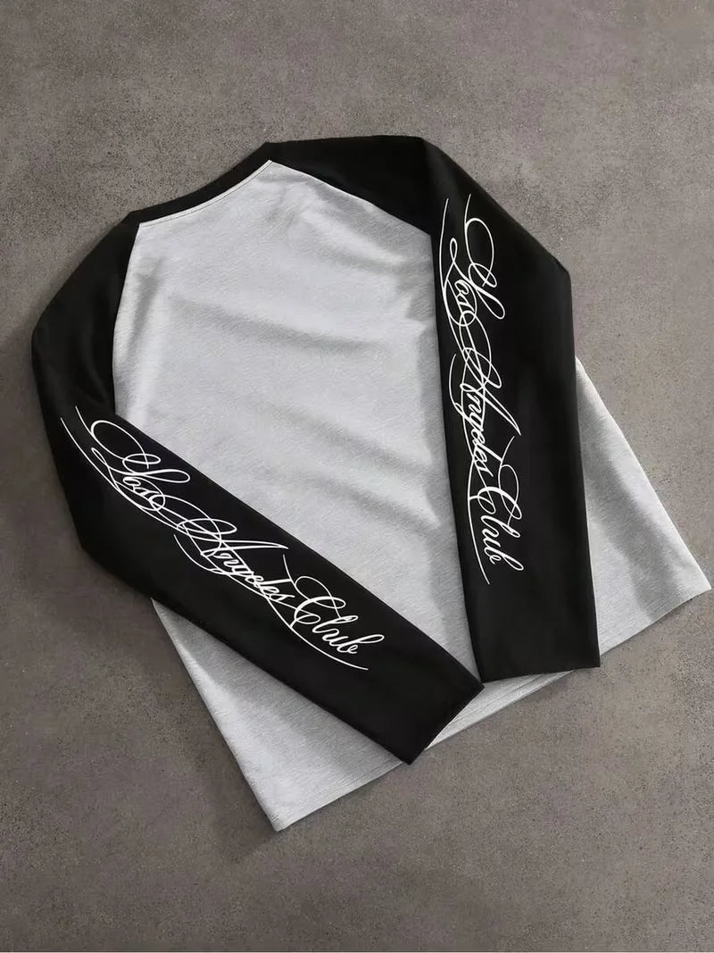 Longsleeve T-shirt met contrast