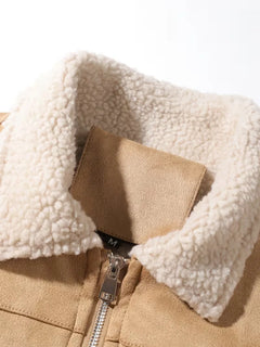 Bomberjack met shearling-kraag