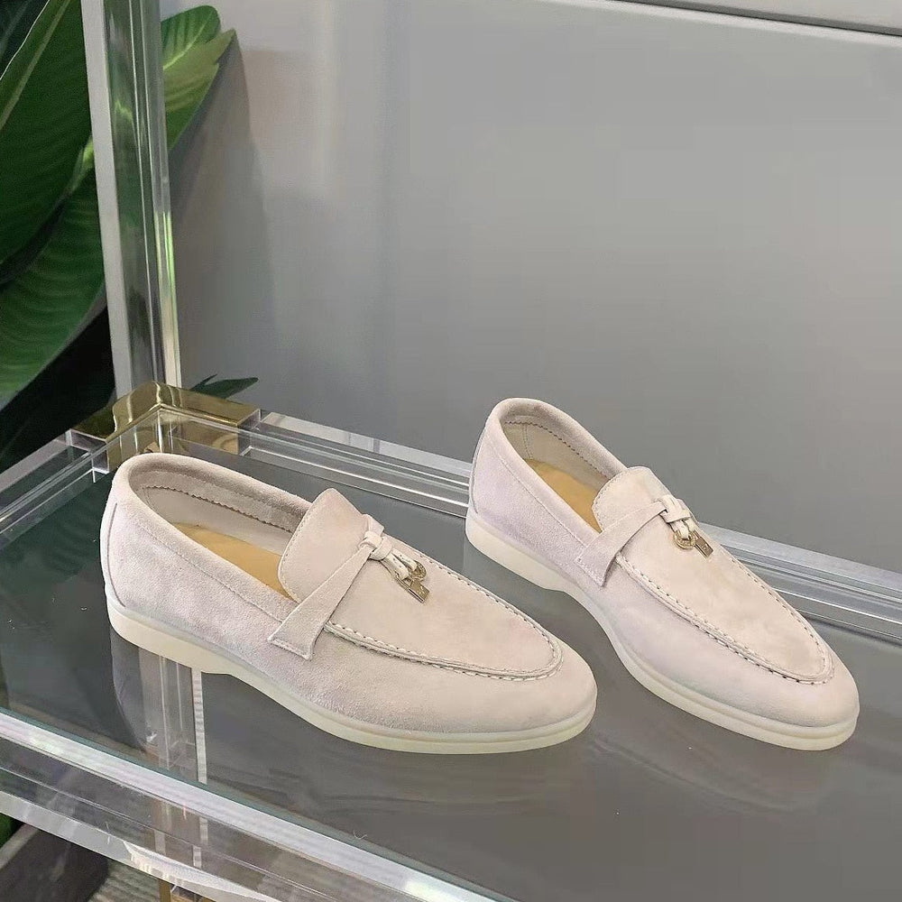 Stijlvolle Suede Dames Loafers - Elin