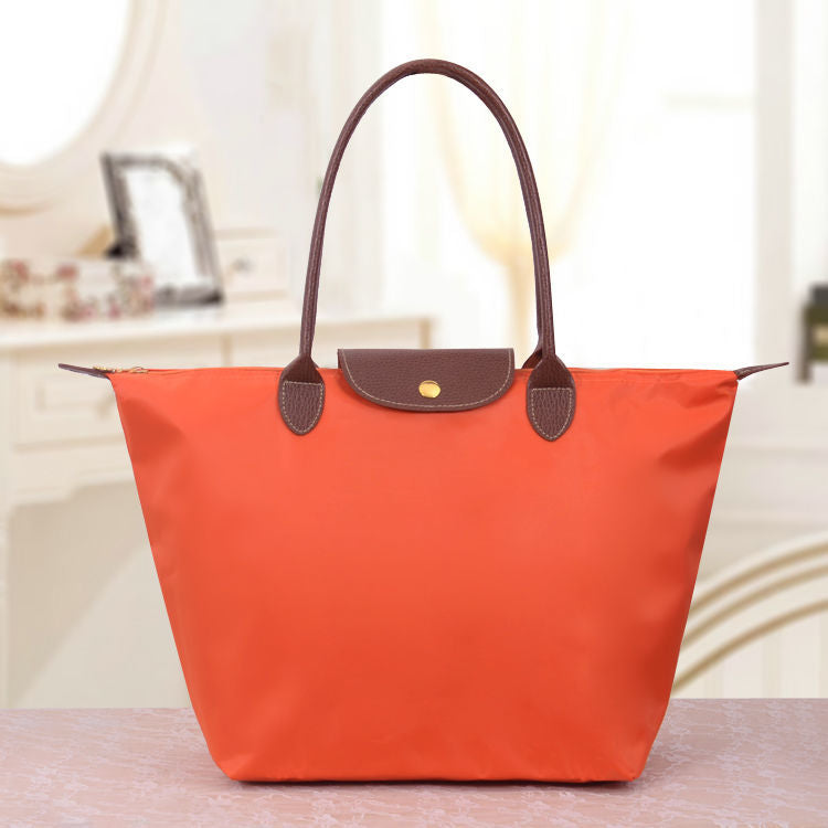 Elise | Luxe Oxford schoudertas in de kleur Oranje voor dames in stijl geschikt voor alle seizoenen.