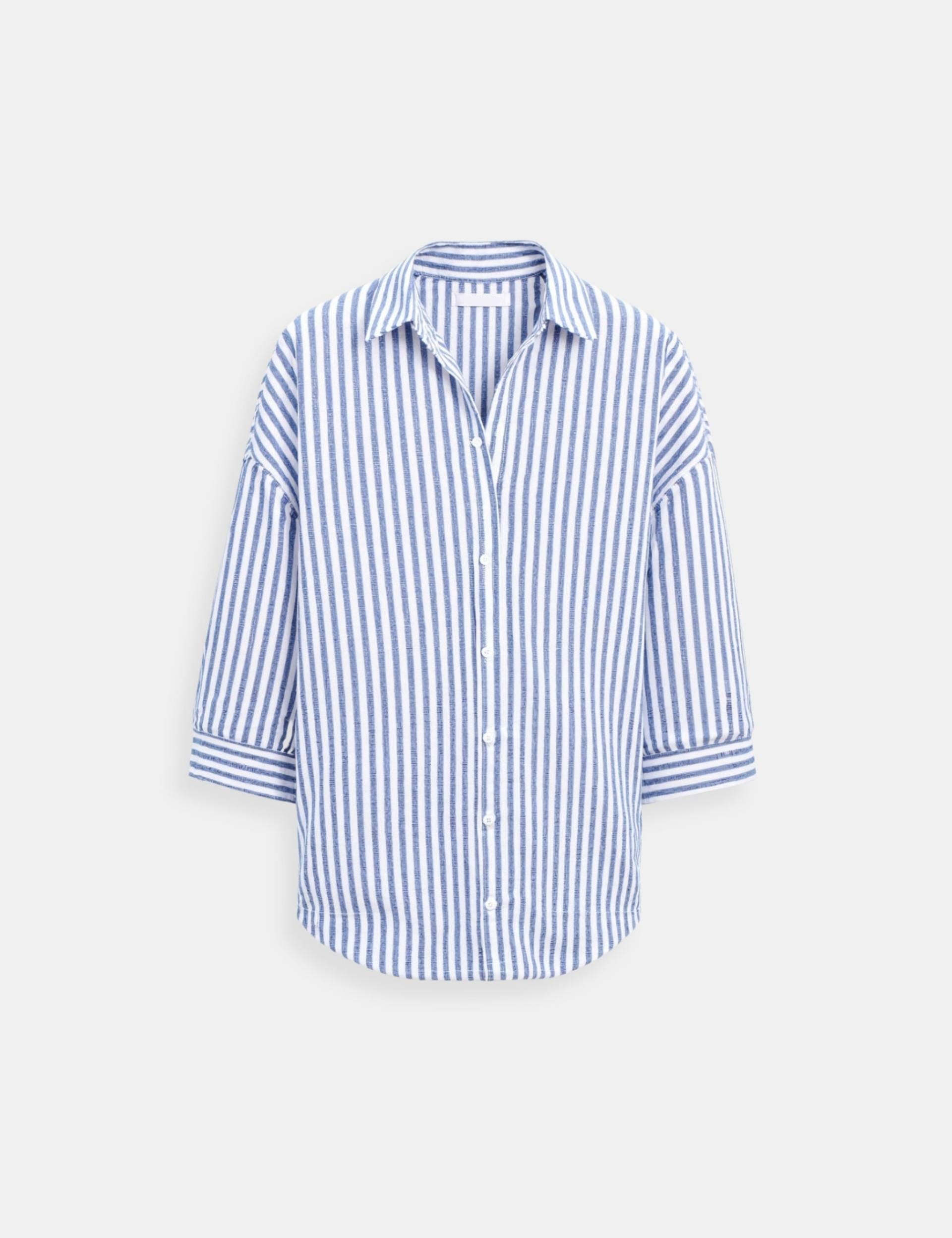 Emilie | Stijlvolle Gestreepte Katoenen Blouse
