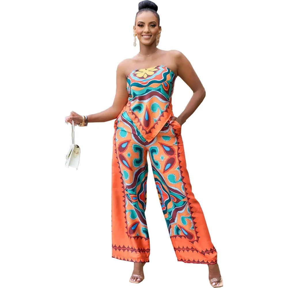Emma | Hemd en rechte broek set in de kleur Blauw voor dames in Smart-casual stijl ideaal voor de zomer.