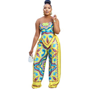 Emma | Hemd en rechte broek set in de kleur Geel voor dames in Smart-casual stijl ideaal voor de zomer.