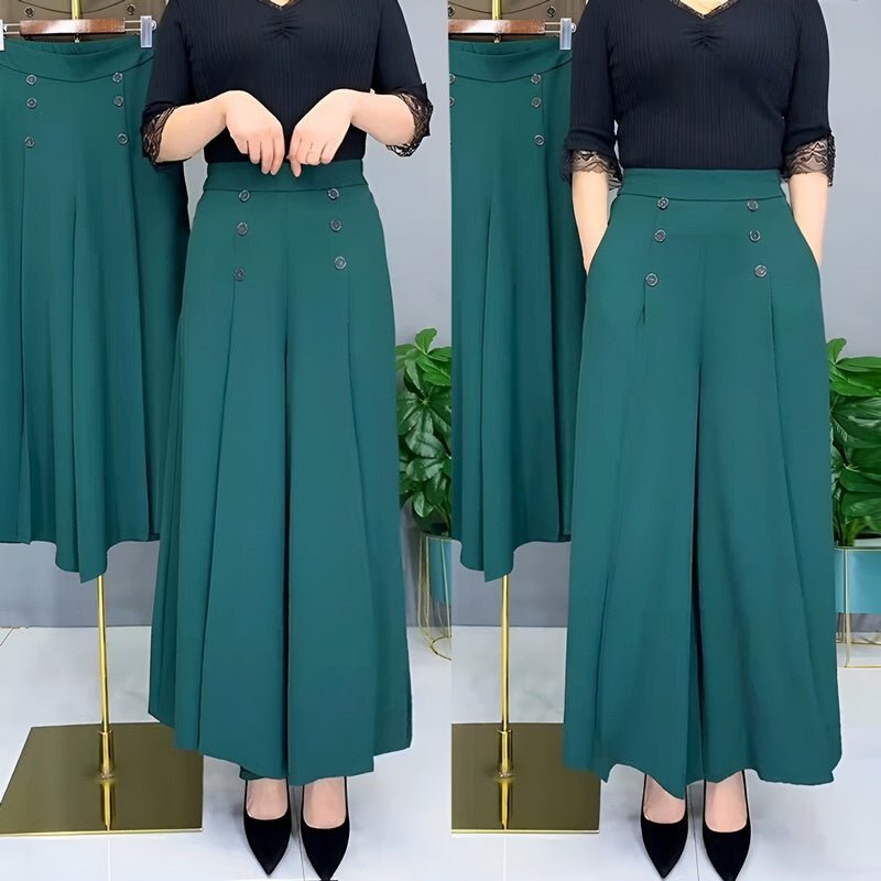 Emmely | Slanke lange rok in de kleur Groen voor dames in stijl ideaal voor de lente.
