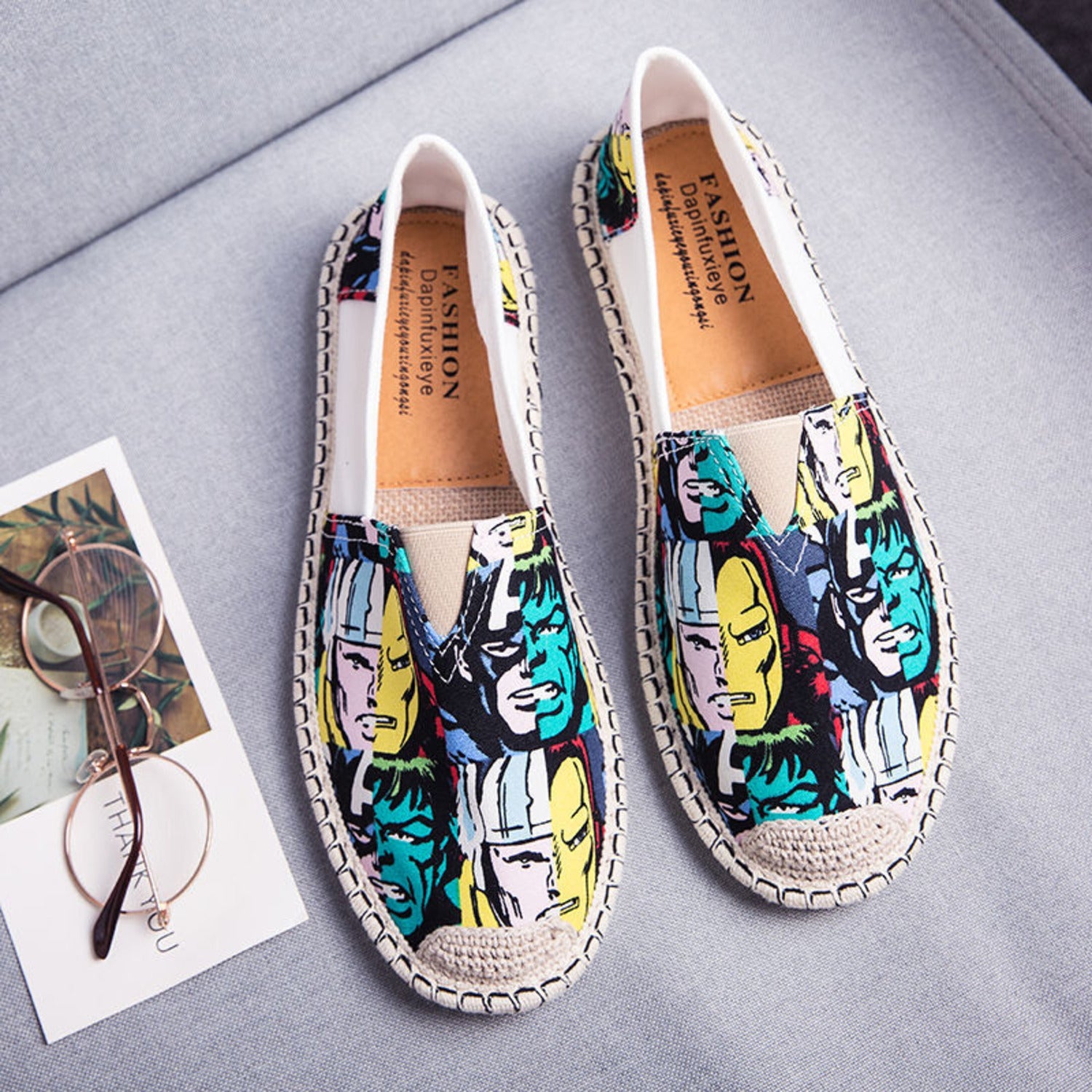 Eva | Ademende canvas espadrilles met grafische print in de kleur Groen voor dames in Beach stijl ideaal voor de zomer.