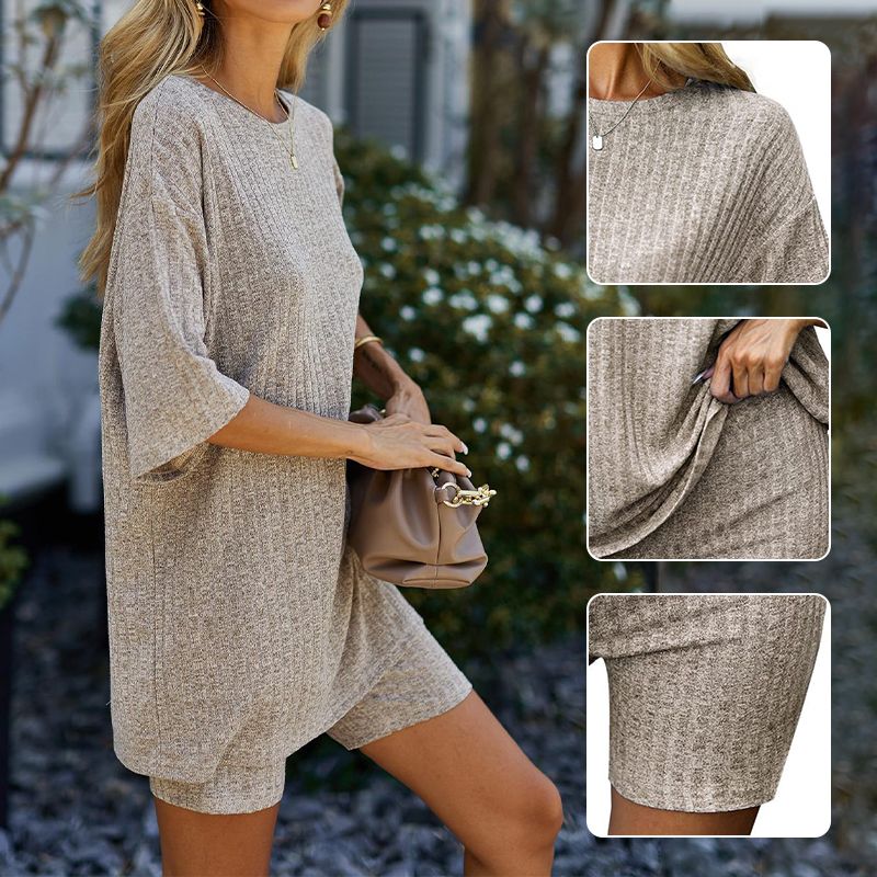 Eva | Casual 2-delige set in de kleur Blauw voor dames in stijl ideaal voor de zomer.