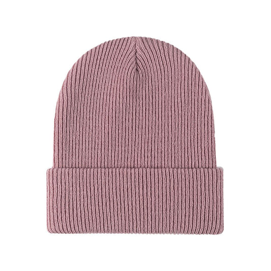 Evelien | Veelzijdige & warme gebreide beanie in de kleur Roze voor dames in Lounge stijl ideaal voor de winter