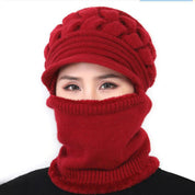 Evelien | Warm & stijlvol winterset in de kleur Rood voor dames in Lounge stijl ideaal voor de winter