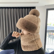 Evelien | Warme & pluizige winterset in de kleur Khaki voor dames in Lounge stijl ideaal voor de winter