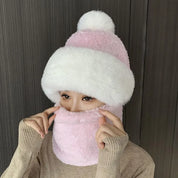 Evelien | Warme & pluizige winterset in de kleur Roze voor dames in Lounge stijl ideaal voor de winter