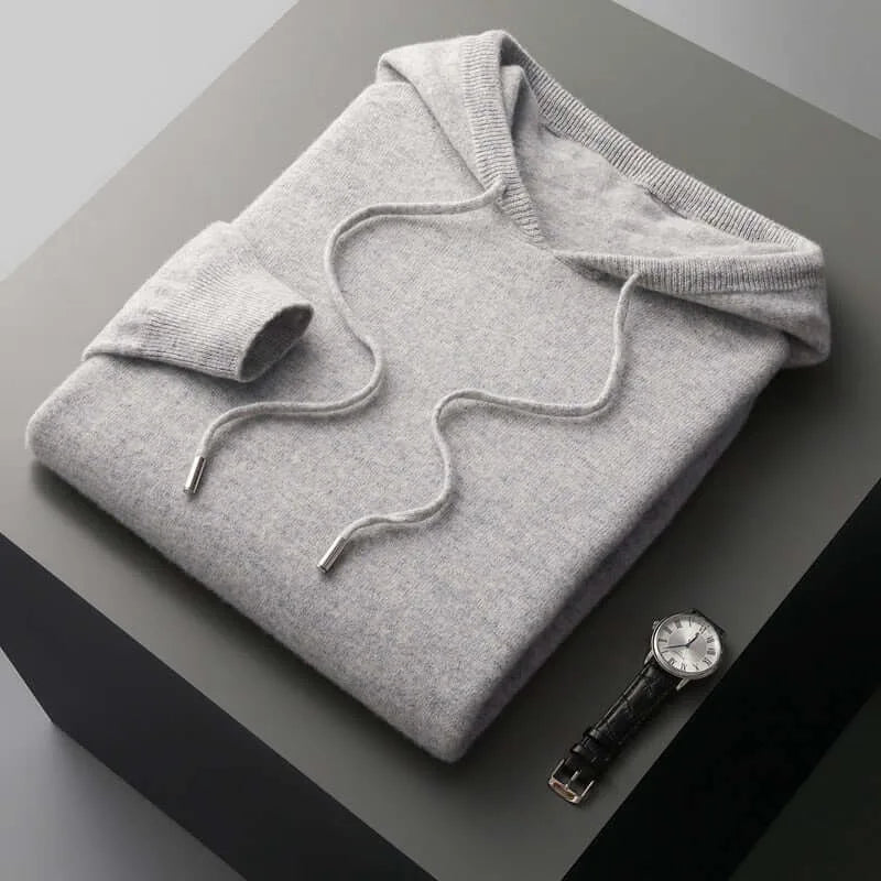 Hoodie met capuchon en ribbels