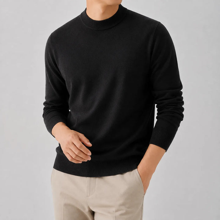 Trui met crew neckline en lange mouwen