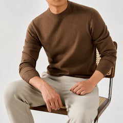 Trui met crew neckline en lange mouwen