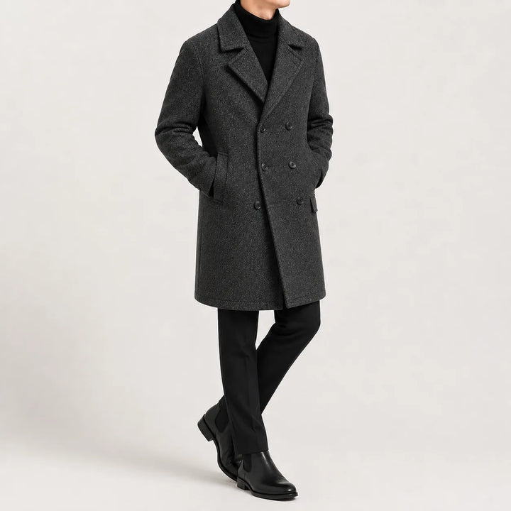 Trenchcoat met double-breasted sluiting