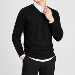 V-neck trui met lange mouwen