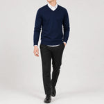 V-neck trui met lange mouwen