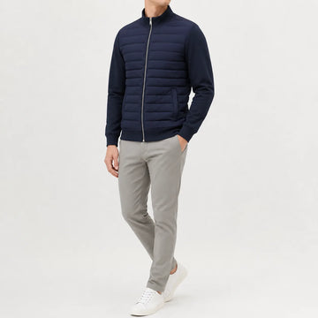 Puffer jacket met quilted design