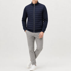 Puffer jacket met quilted design