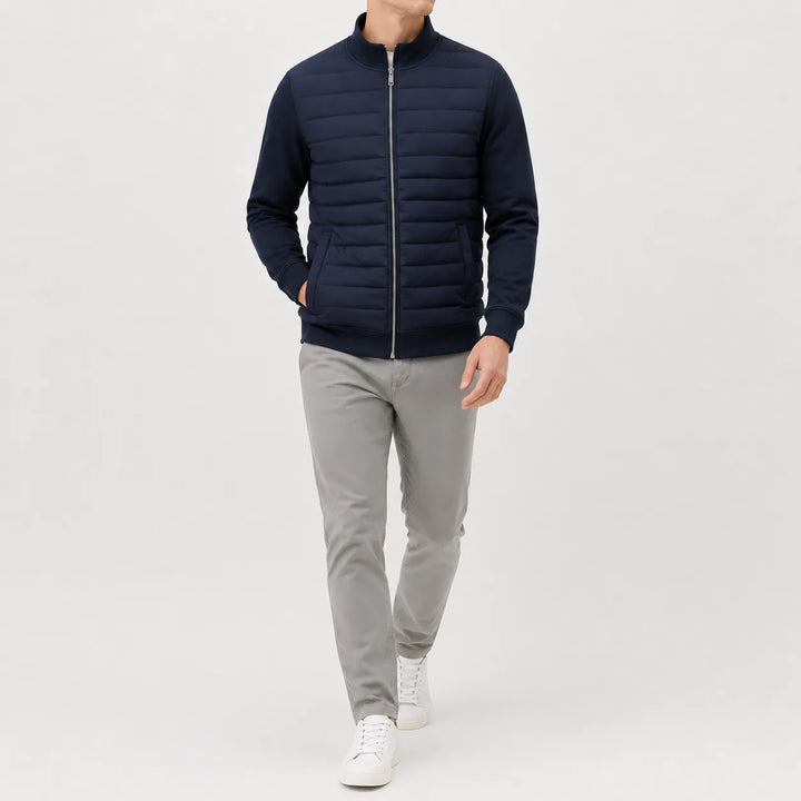 Puffer jacket met quilted design