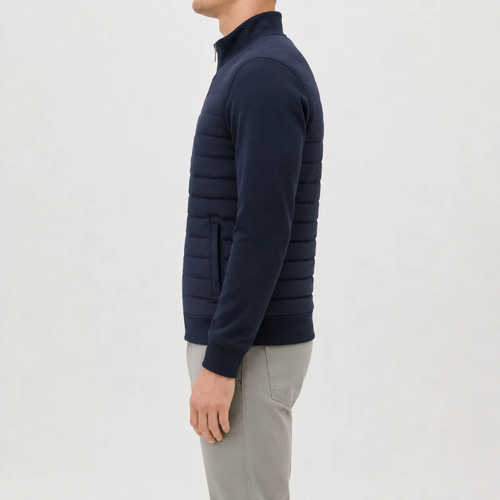 Puffer jacket met quilted design