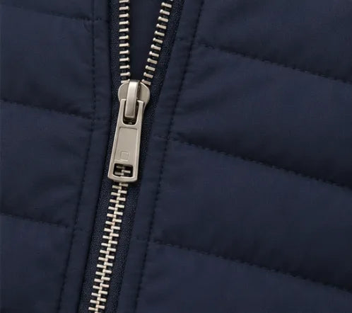 Puffer jacket met quilted design