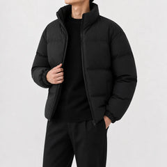 Puffer jacket met hoge kraag