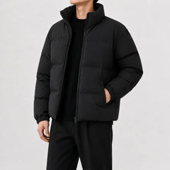 Puffer jacket met hoge kraag