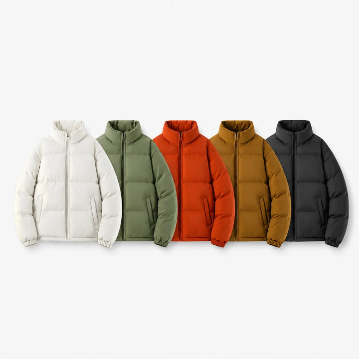 Puffer jacket met hoge kraag
