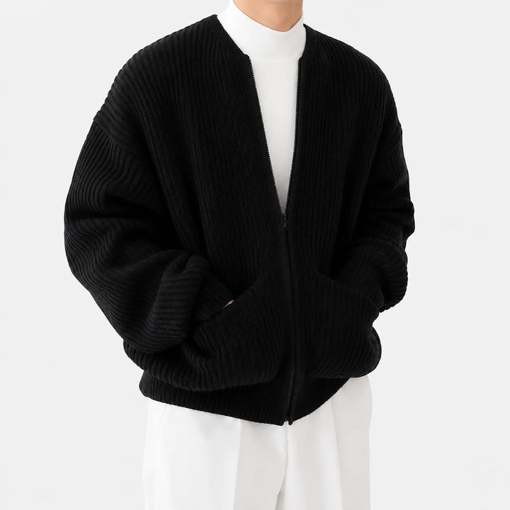 Cardigan met funnel neck