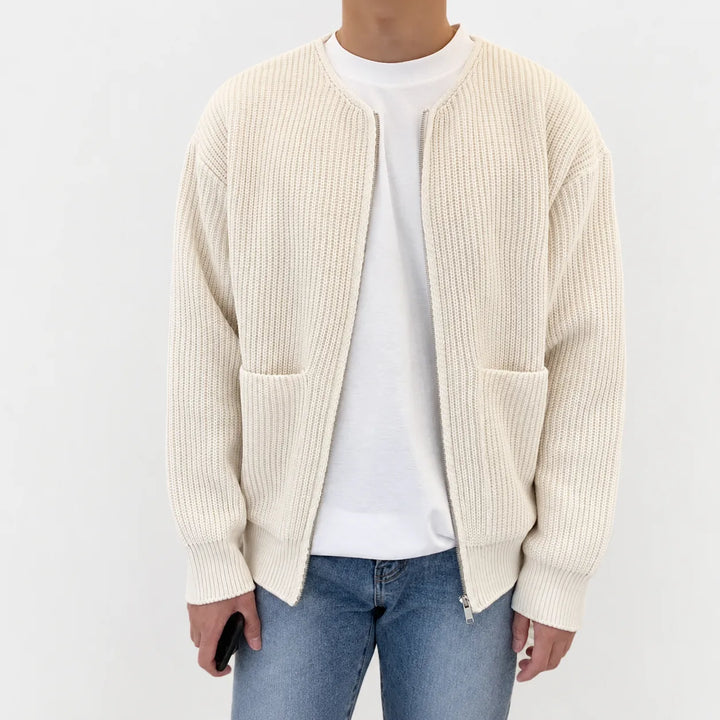Cardigan met funnel neck