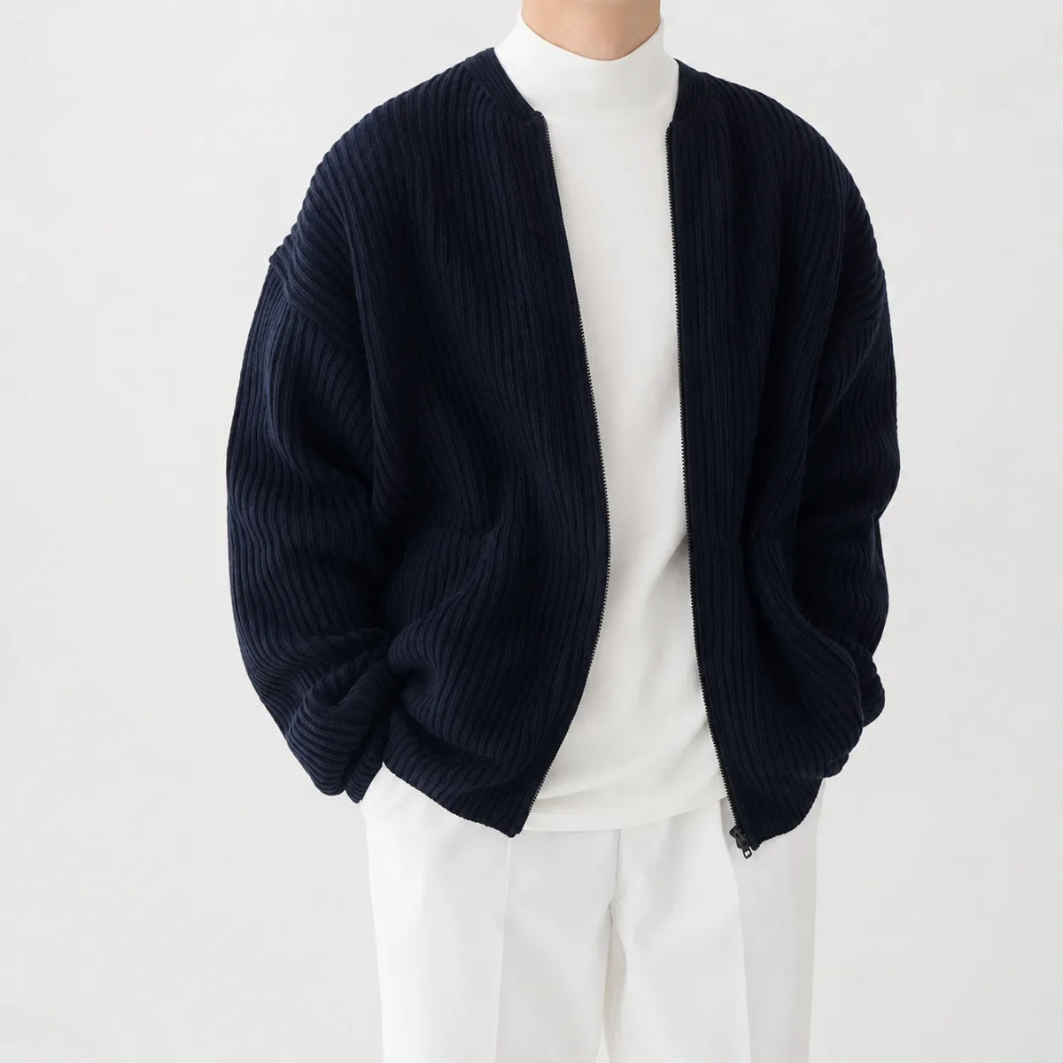 Cardigan met funnel neck
