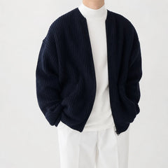 Cardigan met funnel neck