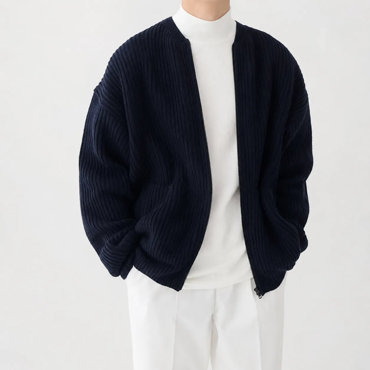 Cardigan met funnel neck