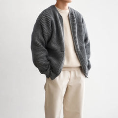 Cardigan met funnel neck