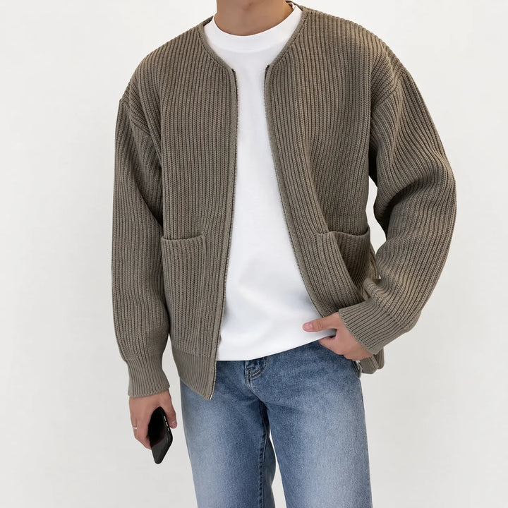 Cardigan met funnel neck