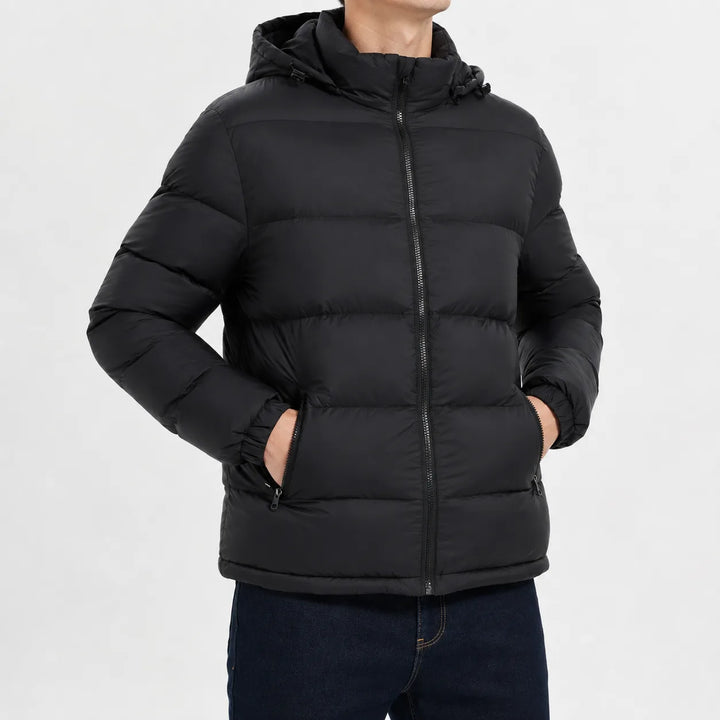Puffer jacket met capuchon