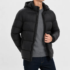 Puffer jacket met capuchon