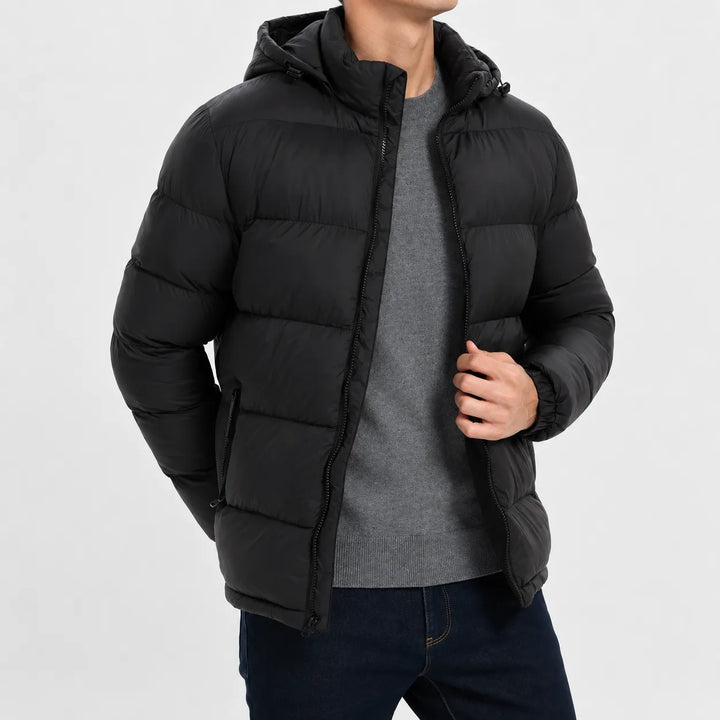 Puffer jacket met capuchon