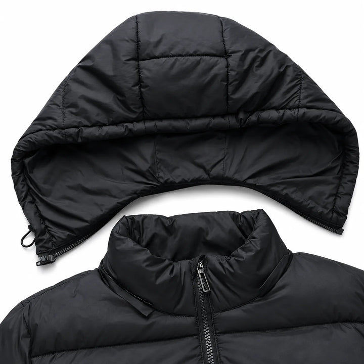 Puffer jacket met capuchon