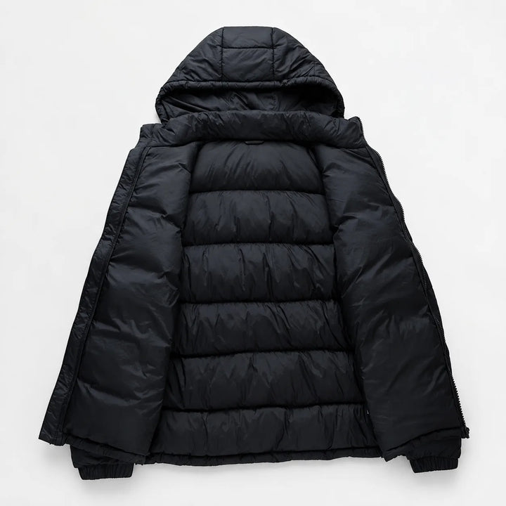 Puffer jacket met capuchon