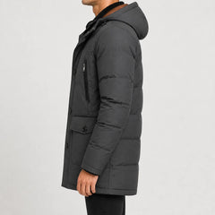 Parka met capuchon en lange mouwen
