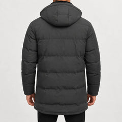 Parka met capuchon en lange mouwen