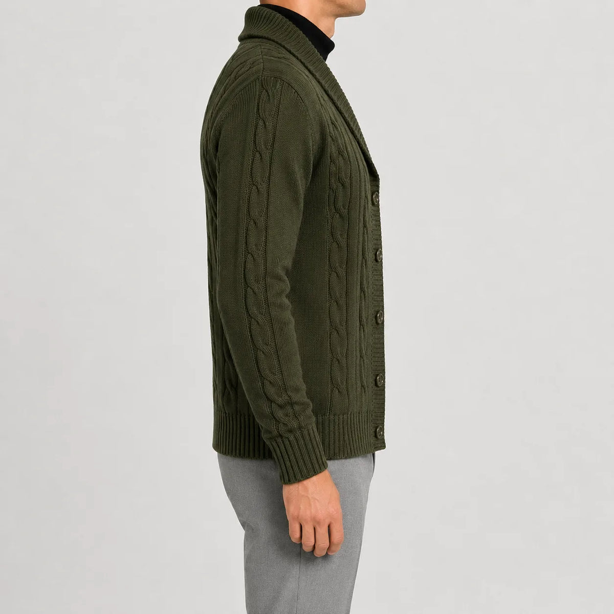 Cardigan met kabel breipatroon