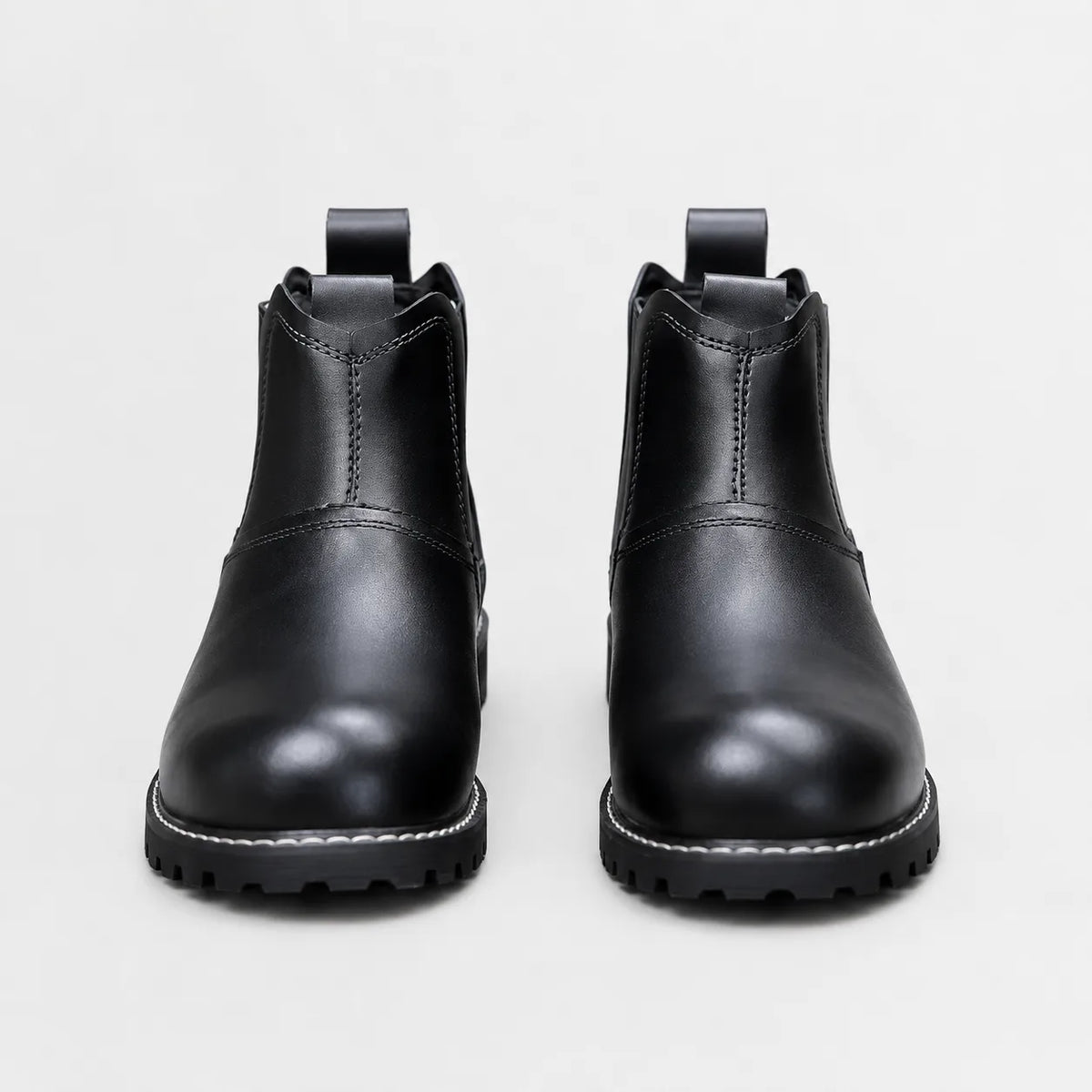 Veterschoenen boots met elastische zijpanelen