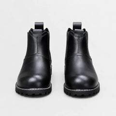 Veterschoenen boots met elastische zijpanelen