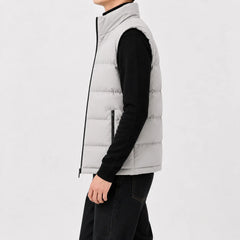 Gilet met hoge kraag en rits