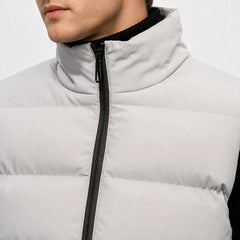 Gilet met hoge kraag en rits